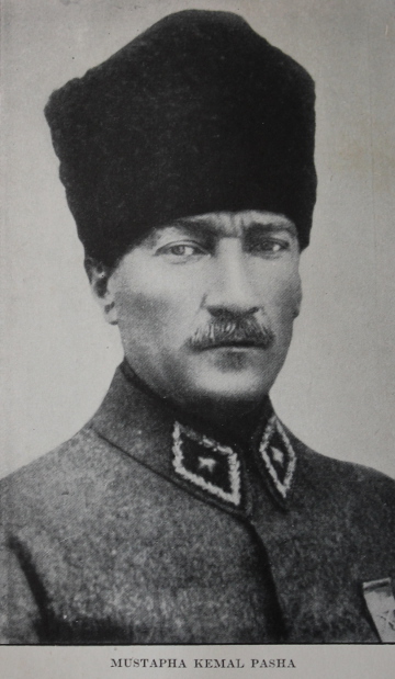 Mustapha Kemal Pasha, later Ataturk, from 'Four Years Beneath the Crescent' by Rafael De Nogales.
Text:
Mustapha Kemal Pasha